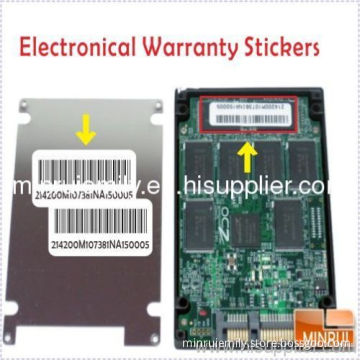 Custom Tamper Evident Labels,destructive Labels,electronical Warranty Stickers For Laptops 